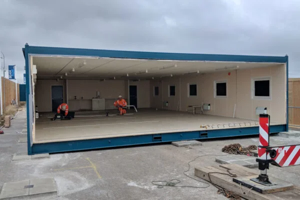 1021-Fifth-Unit-In-Position-960x640-1-600x400 (3 Bay) Anti-Vandal Modular Building