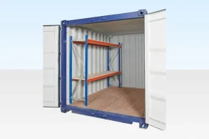 1050-2-Tier-Racking-for-10ft-960x640-1-600x400-1 Adjustable, Heavy Duty Two Tier Container Racking (Single Bay)