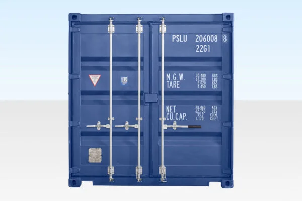 620-sale-20ft-std-one-trip-ral5013-front-960x640-1-600x400-1 20Ft Shipping Container (One Trip) – Blue