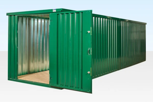 972-Linked-Flatpacks-Door-Open-960x640-2-600x400-1 8M X 2.1M End Linked Flat Packed Container Bundle (Powder Coated)