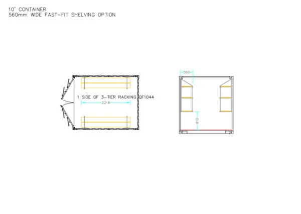 Fastfit Three Tier Racking (Single Bay)